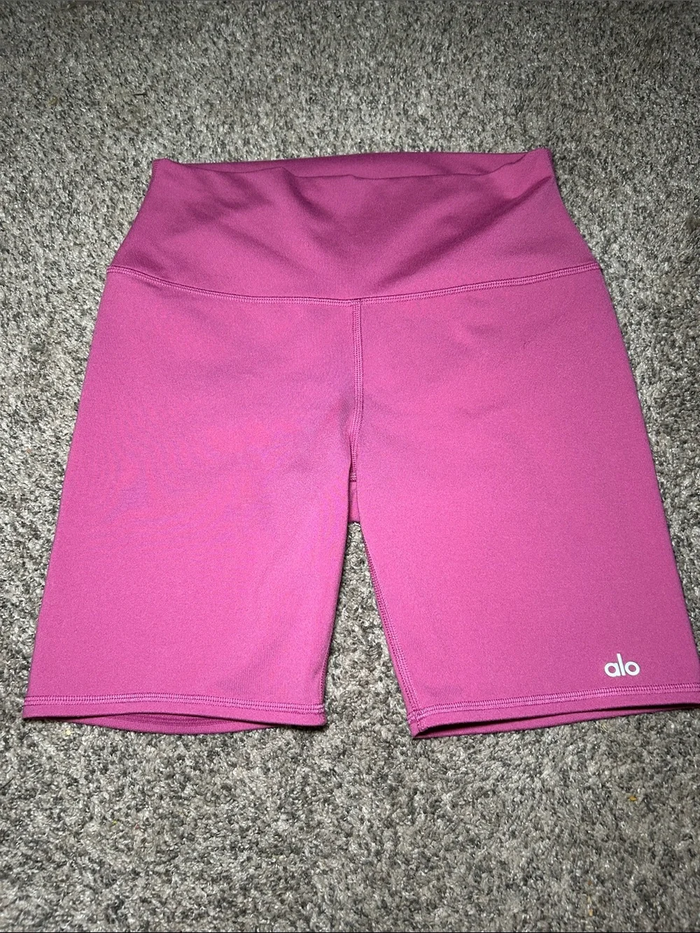 ALO Yoga High-Rise Magenta Bike Shorts